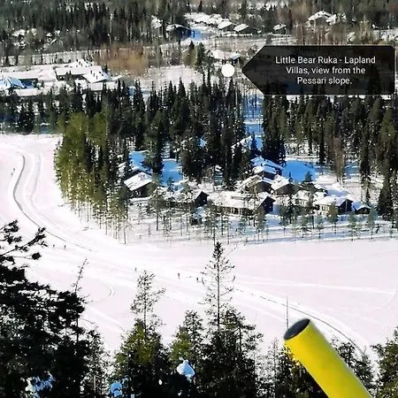 Little Bear - Pikkukarhu, Slopes 500m, Ski Tracks 100m, Lake 160m Semesterbostad Ruka